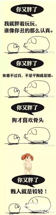 如果有人说你胖，就这么回他