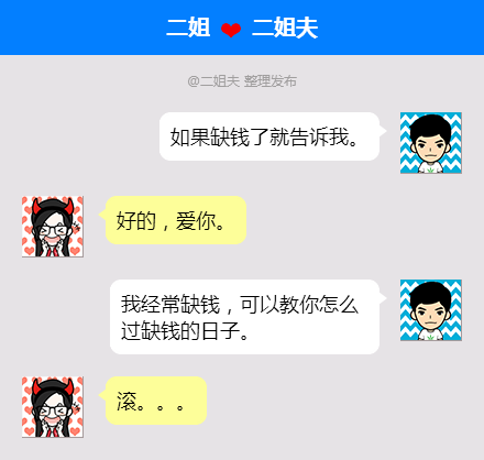 如果缺钱了就告诉我